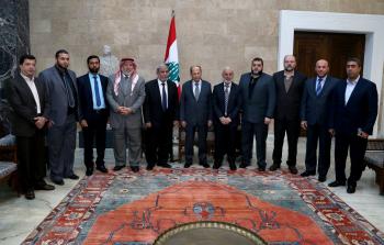 الرئيس عون يستقبل وفداً من المجلس التشريعي الفلسطيني برئاسة النائب الدكتور محمود الزهار