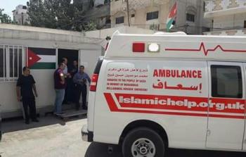 اسعاف في المستشفى الاردني بغزة