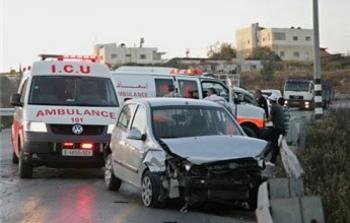 حادث سير في الضفة الغربية
