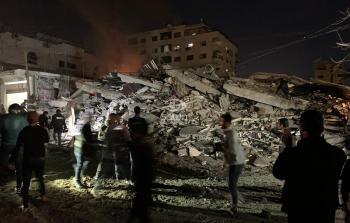 تدمير مقر وكالة الأناضول التركية غرب غزة