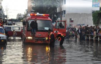 أمطار وفيضانات في غزة - توضيحية