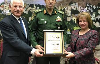 قيادة التعبئة والتنظيم تكرم اللواء نضال ابو دخان