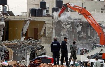الاحتلال يهدم منزل مواطن فلسطيني _توضيحية_