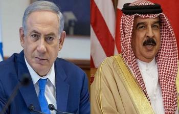 ملك البحرين حمد بن عيسى آل خليفة ورئيس الوزراء الإسرائيلي بنيامين نتنياهو