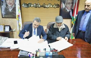 توقيع مذكرة تفاهم بين اتحاد المقاولين ووزارة العمل بغزة