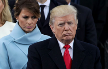 الرئيس الأمريكي دونالد ترامب وزوجته