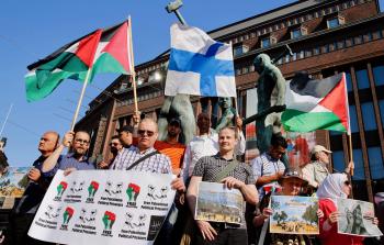 علم فلسطين وفنلندا