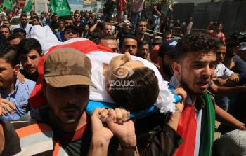 غزة تشيع جثامين 4 شهداء