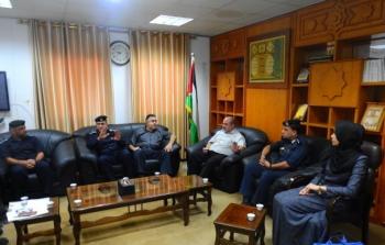 وكيل النقل والمواصلات يجتمع مع اللجنة المرورية في غزة