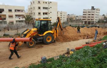 بلدية غزة تشرع بإنشاء شبكة الصرف الصحي بمنطقة الشيخ عجلين