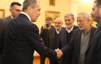 لقاء وفد الجهاد الإسلامي مع وزير الخارجية الروسي