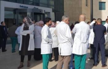 اضراب الاطباء في الضفة الغربية