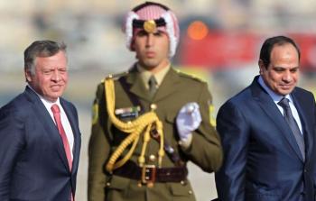 الرئيس السيسي والملك عبد الله الثاني - أرشيفية -