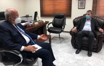 عريقات يلتقي عدد من المسؤولين الدوليين في رام الله