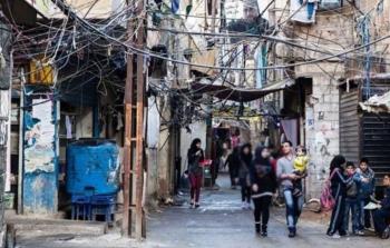 أحد المخيمات الفلسطينية في لبنان