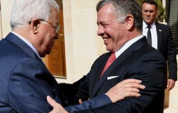 الرئيس الفلسطيني محمود عباس والعاهل الأردني عبد الله الثاني