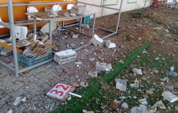 قصف ملعب بيت حانون البلدي