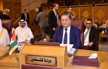 وزير الصحة الفلسطيني جواد عواد أثناء مشاركة فلسطين في مجلس وزارء الصحة العرب