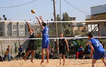 اتحاد بيت حانون الرياضي (أ)و(ب) يتأهلان لنهائي بطولة كرة الطائرة الشاطئية للشباب
