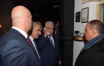 الرئيس عباس في فندق الجدار في بيت لحم