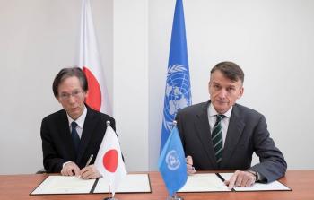 توقيع اتفاقية تبرع بين الأونروا واليابان