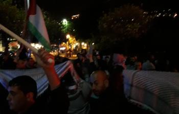 تظاهرة في حيفا انتصارا لغزة