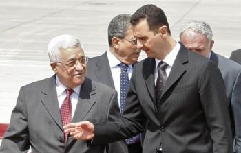 الرئيسان الفلسطيني والسوري