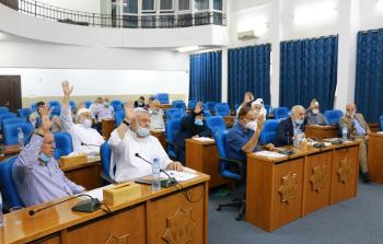 خلال جلسة المجلس التشريعي في غزة اليوم