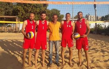 منتخب كرة الطائرة الشاطئية من غزة يستعد للبطولة العربية في المغرب