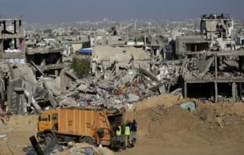 صورة لمناطق مدمرة في الحرب علي غزة