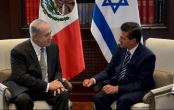 نتنياهو مع الرئيس المكسيكي إنريكي نييتو 