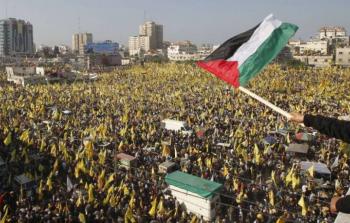 مهرجان لحركة فتح في غزة -ارشيف-