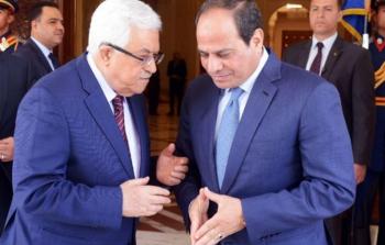 الرئيس الفلسطيني محمود عباس والرئيس المصري عبد الفتاح السيسي
