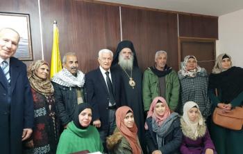 تكريم سيدات الخان الأحمر بمناسبة انتهاء دورة تدريبية للتراث