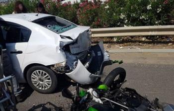 حادث مروري  بمنطقة الجليل 