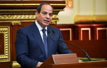 الرئيس المصري عبد الفتاح السيسي في خطاب أمام البرلمان