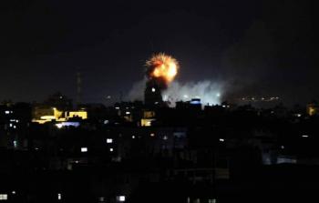 قصف إسرائيلي على قطاع غزة الآن