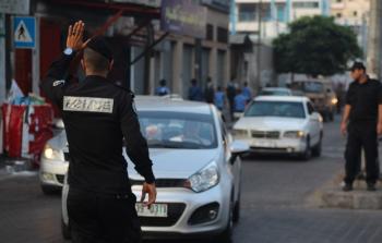 شرطة المرور بغزة ترصد حالة الطرق في الشوارع والمفترقات