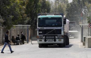 شاحنة بضائع تدخل غزة - أرشيفية