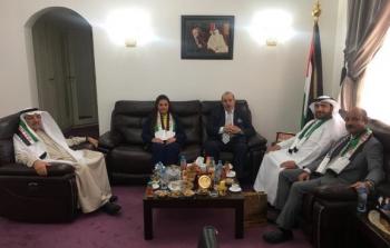 رئيس اللجنة البرلمانية باسم المالكي يجتمع يجتمع بالسفير الفلسطيني
