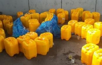 المواد الكيميائية التى ضبطها الاحتلال