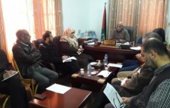 اجتماع وزارة التنمية الاجتماعية في غزة