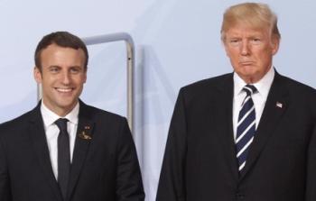 الرئيس الأمريكي دونالد ترامب ونظيره الفرنسي إيمانويل