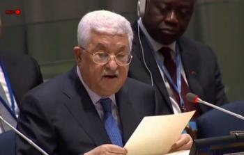 الرئيس الفلسطيني محمود عباس بعد تسلمه العام الماضي رئاسة المجموعة 77 والصين