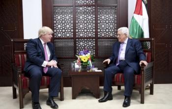 الرئيس عباس ووزير الخارجية البريطاني