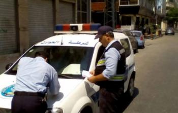 شرطة المرور بغزة - صورة تعبيرية