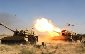 مدفعية القوات العراقية والحشد الشعبي