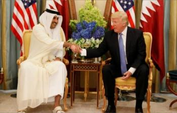 الرئيس الأمريكي وأمير قطر -ارشيف-