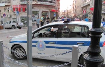مركبة للشرطة الفلسطينية