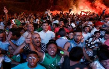 فرحة الجزائريين بالفوز
